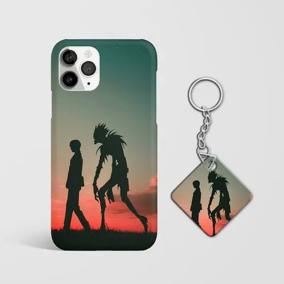 death note's iphone case with keychain combo 