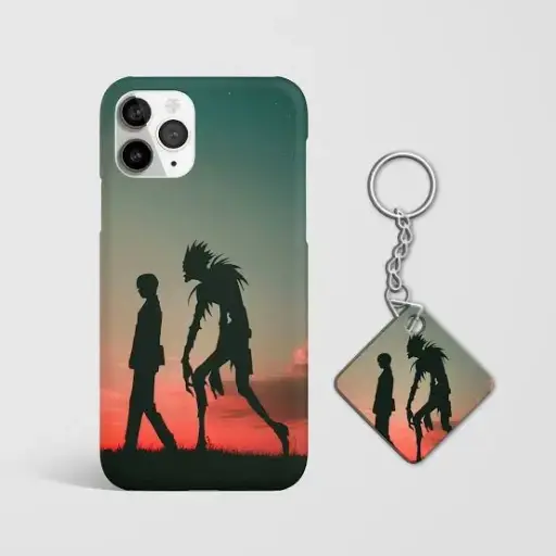 death note's iphone case with keychain combo 