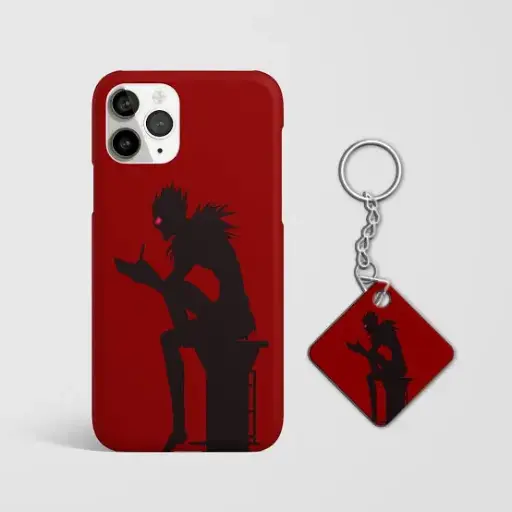 ryuk iphone case and keychain combo 