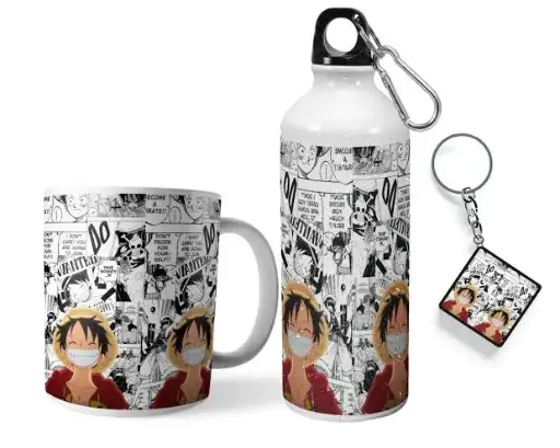 ONE PIECE Bottle+Keychain+Cup